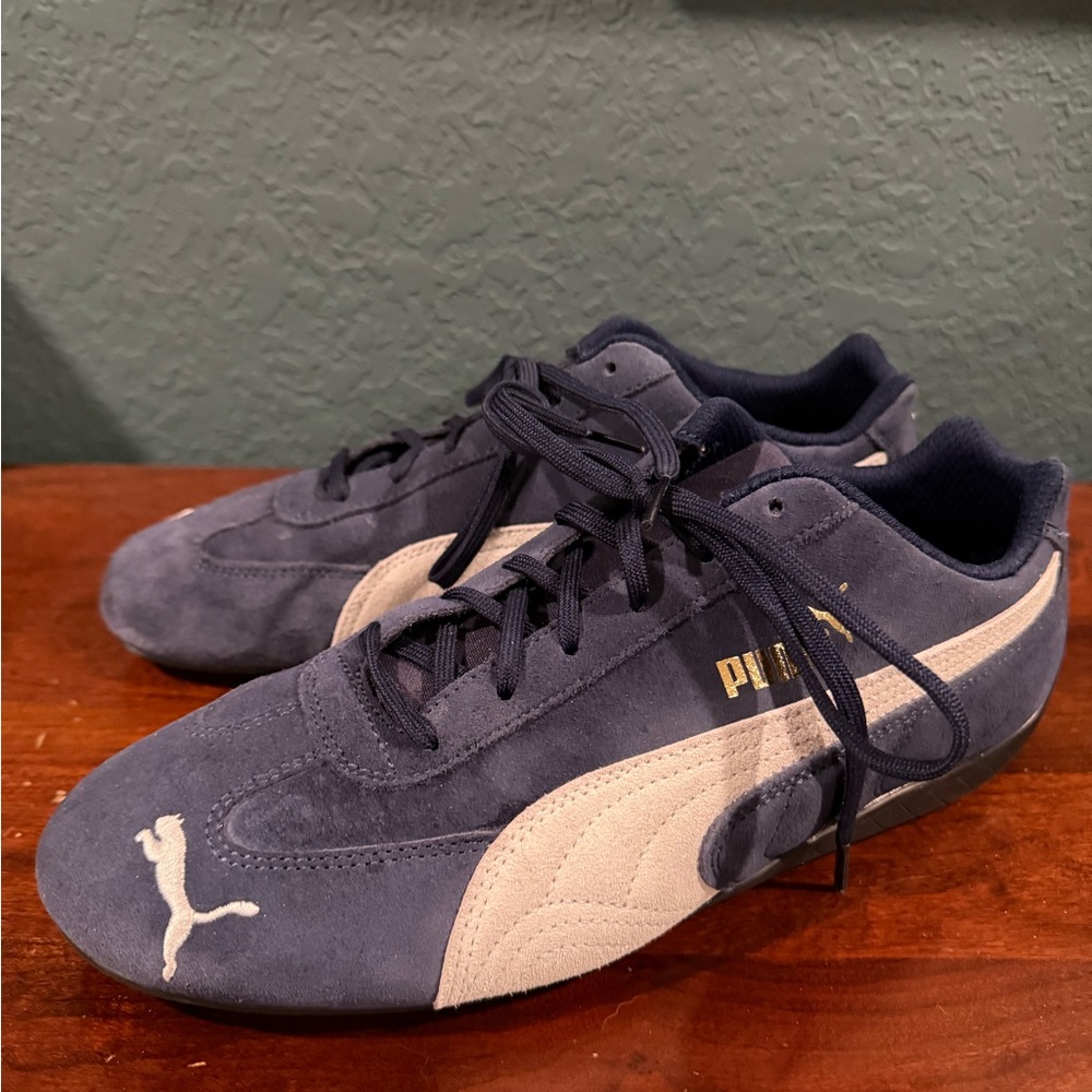 Puma Men's Navy and white Speedcat 9.5men